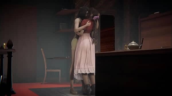 Final fantasy Rinoa x Aerith threesome bisexual