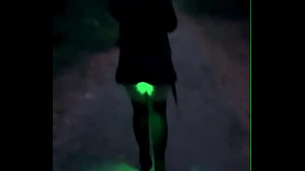 Free Public Walk with Anal Plug