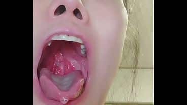 hardcore:Tongue • Gag Reflex • Saliva • Throat Training • Uvula