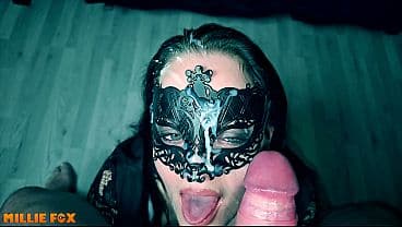 HE CUMS TWICE IN A ROW – MILF GETS HER FACE COVERED AND SWALLOWS -MILLIE FOX
