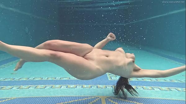 Hungarian naked Sazan Cheharda swimming teasing