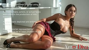 I caught my Latina stepdaughter masturbating and punished her hard with my hard cock in both holes [AI]