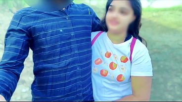indian village girl friend and Boyfriend First time fucking in jungle outdoors xxx sex video