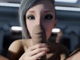 Meta Orbit Best Deepthroat Assfuck in Space Cumshot