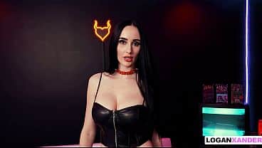 Mouth, Pussy, and Feet Fucking with Goth Queen Violet Voss and Logan Xander