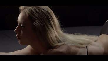 Slim Blonde in Black Lingerie Teases Muscular Stud on Her Knees… He’s About to Wreck Her