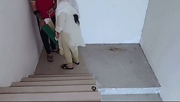 Stepfather Fucked hard stepdaughter On Stairs