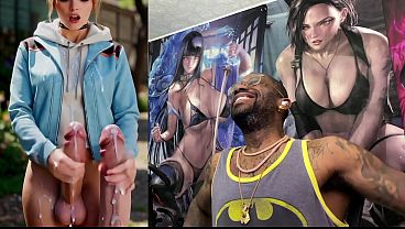 Transgender Virtua Fighter Stella Jerks Off Her Girl Cock And Cums Hard, BDSM Bound Judy Cumming While Riding A Dildo, Slut Paizuri Fucks Herself While Cumming, The Galaxy Cums For You, AI Generated