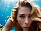 Underwater Sex in the Sea with Busty Mermaid Milf (AI)