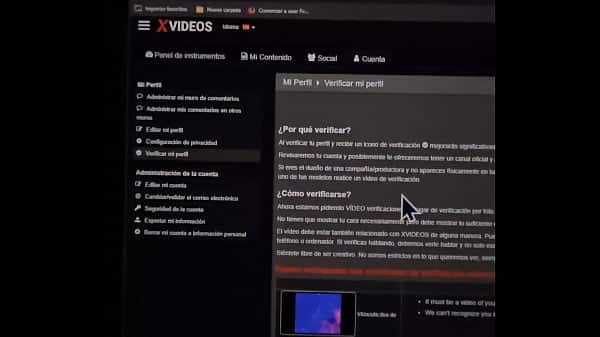 Vídeo de verificación