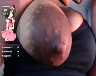 Come Closer And Taste The Milk From Your Big Lactating Tits With Sweet, Hot, Chocolate Nipples