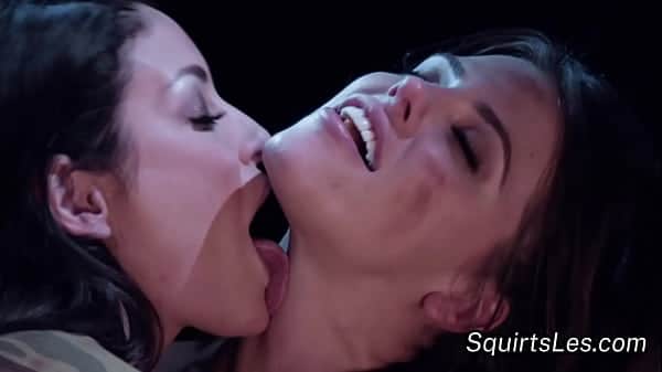 Lusty and busty lezbo lick deep and squirt like there is no tomorrow
