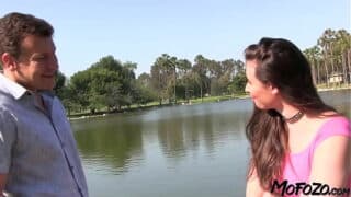 MOFOZO.com – Brunette College Student Wants To Be A Stripper