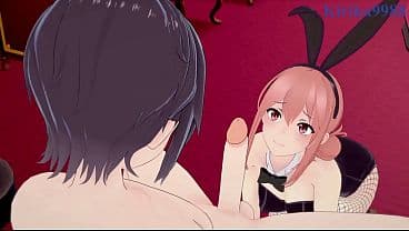 Mrs. Yuigahama (GahaMama) (Bunny Girl) intense sex. – OreGairu Hentai