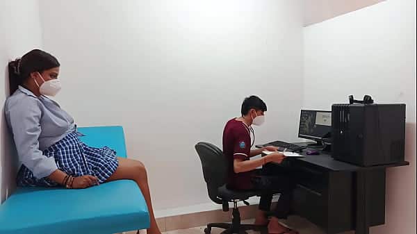 Perverted doctor fucks pussy of horny 18 year old teenager