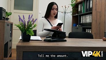 VIP4K. Sexy girl Seduced a Loan agent