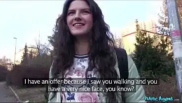 Cute Italian in sexy panties fucking a big dick – Public Agent