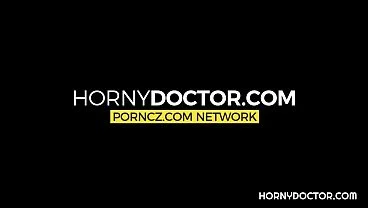The horny doctor can’t wait to examine his sexy client with his hard dick.